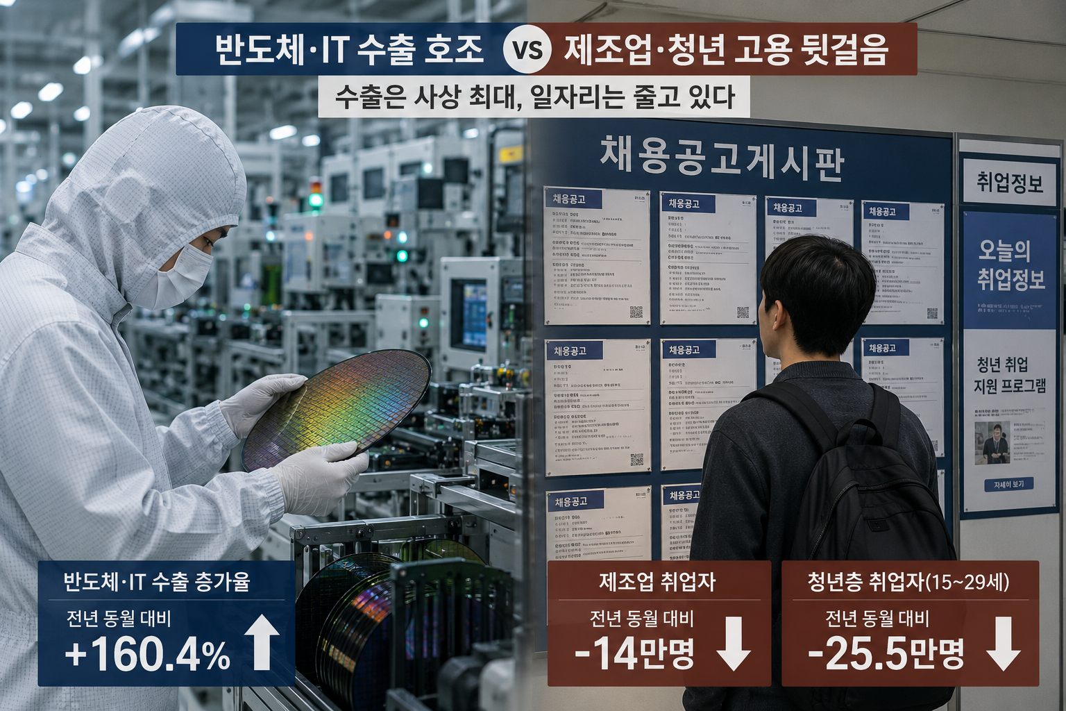 반도체 산업과 고용 현실의 대비