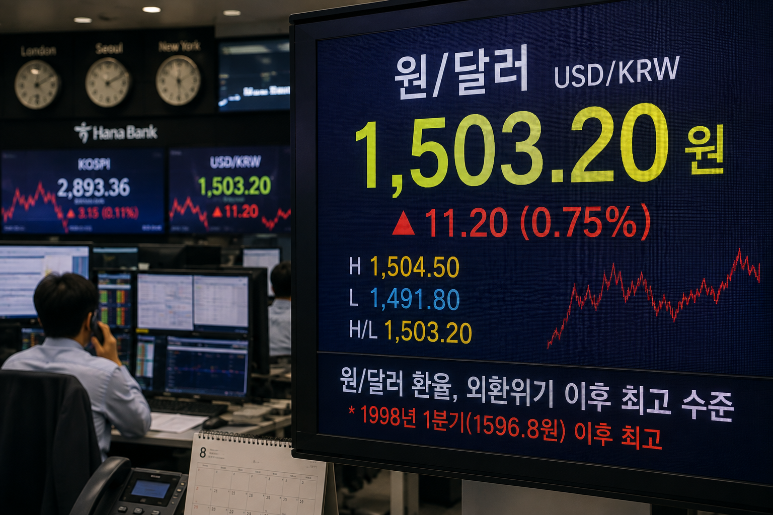 원달러 환율 전자게시판